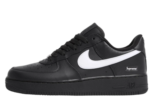 Nike Air Force 1 Low x Supreme – Black / White Swoosh