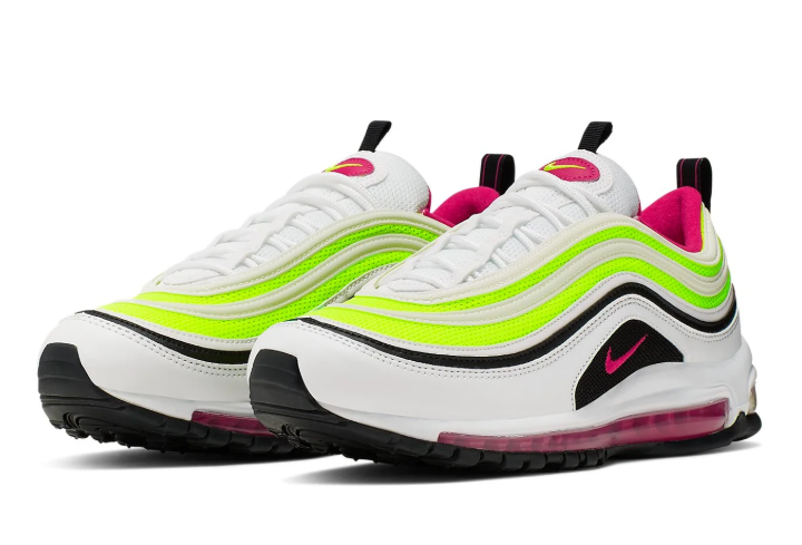 Nike Air Max 97 – White / Volt / Rush Pink